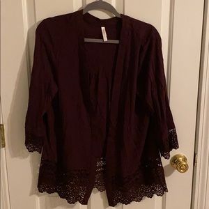 Xhilaration Women's Top in Dark Purple